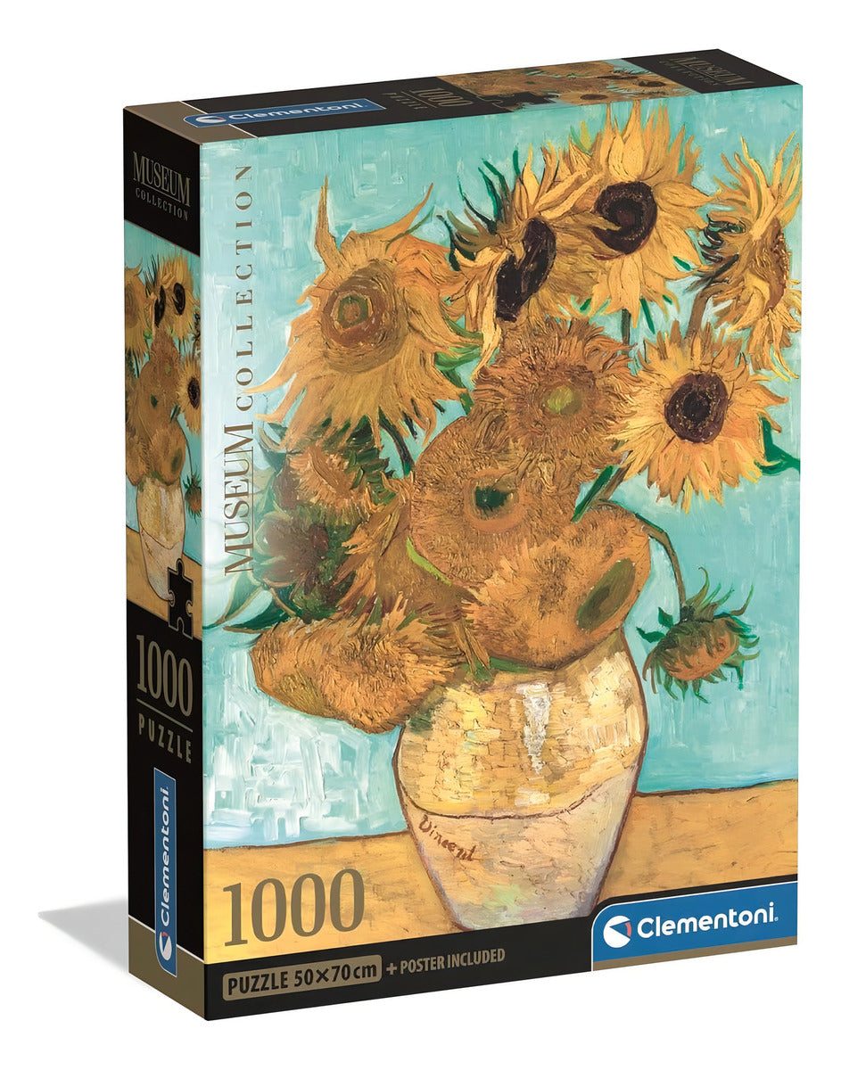 Rompecabezas 1000 Piezas Arte Girasoles Van Gogh Clementoni
