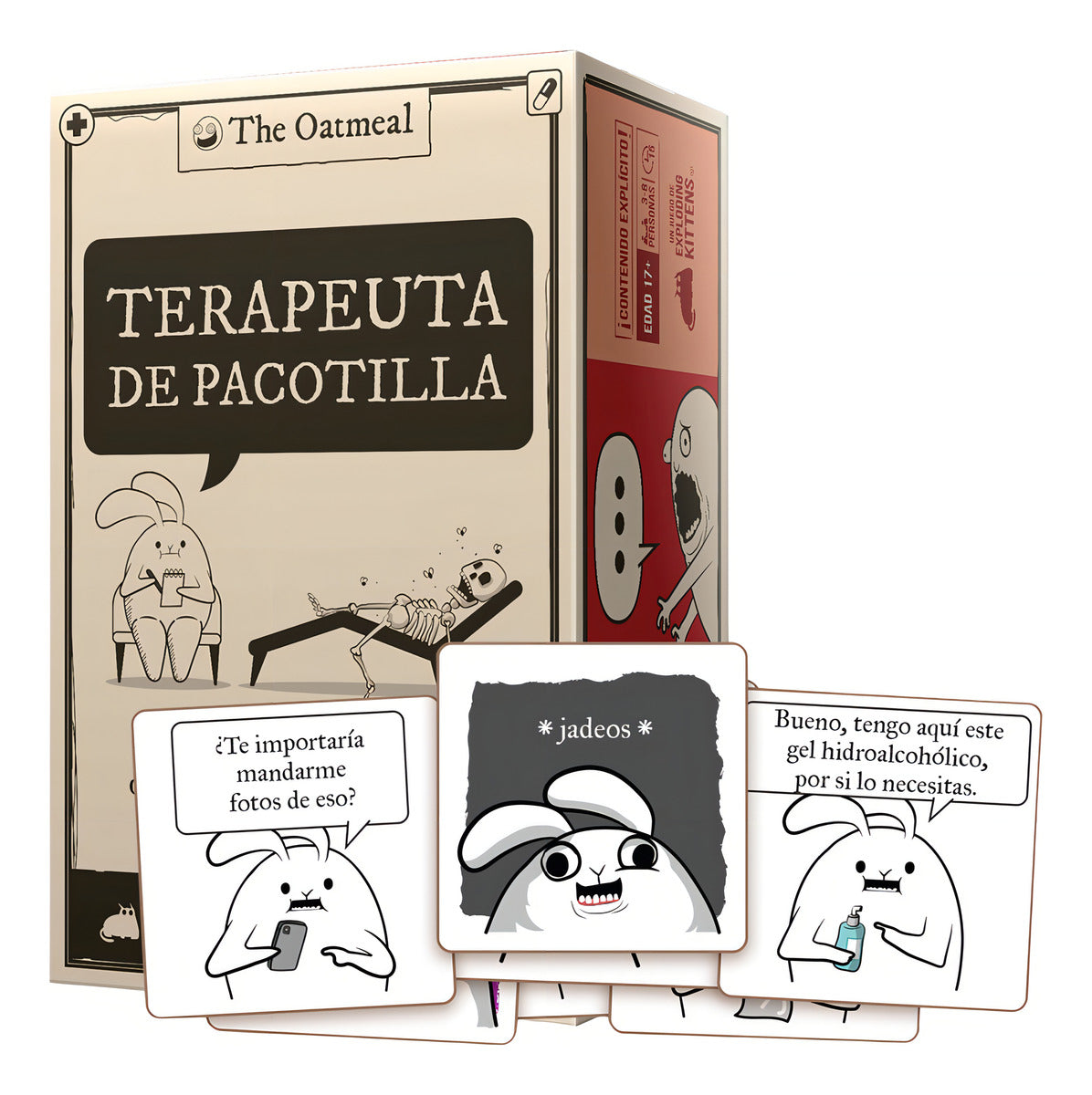 Terapeuta De Pacotilla Juego De Cartas Para Adultos Exploding Kittens 18+ Con Humor Irreverente Y Roles Interactivos