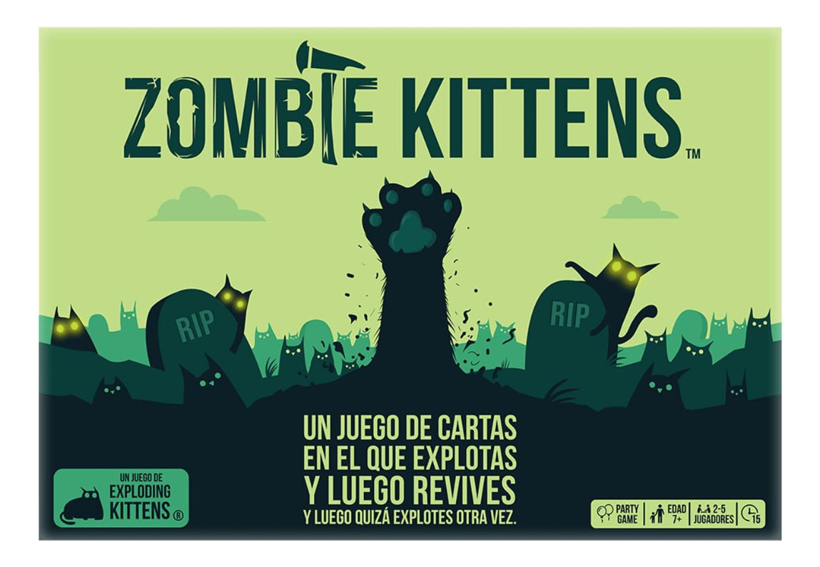 Juego De Mesa Ecg-zomb-6 Zombie Kittens En Español 7+ Exploding Kittens