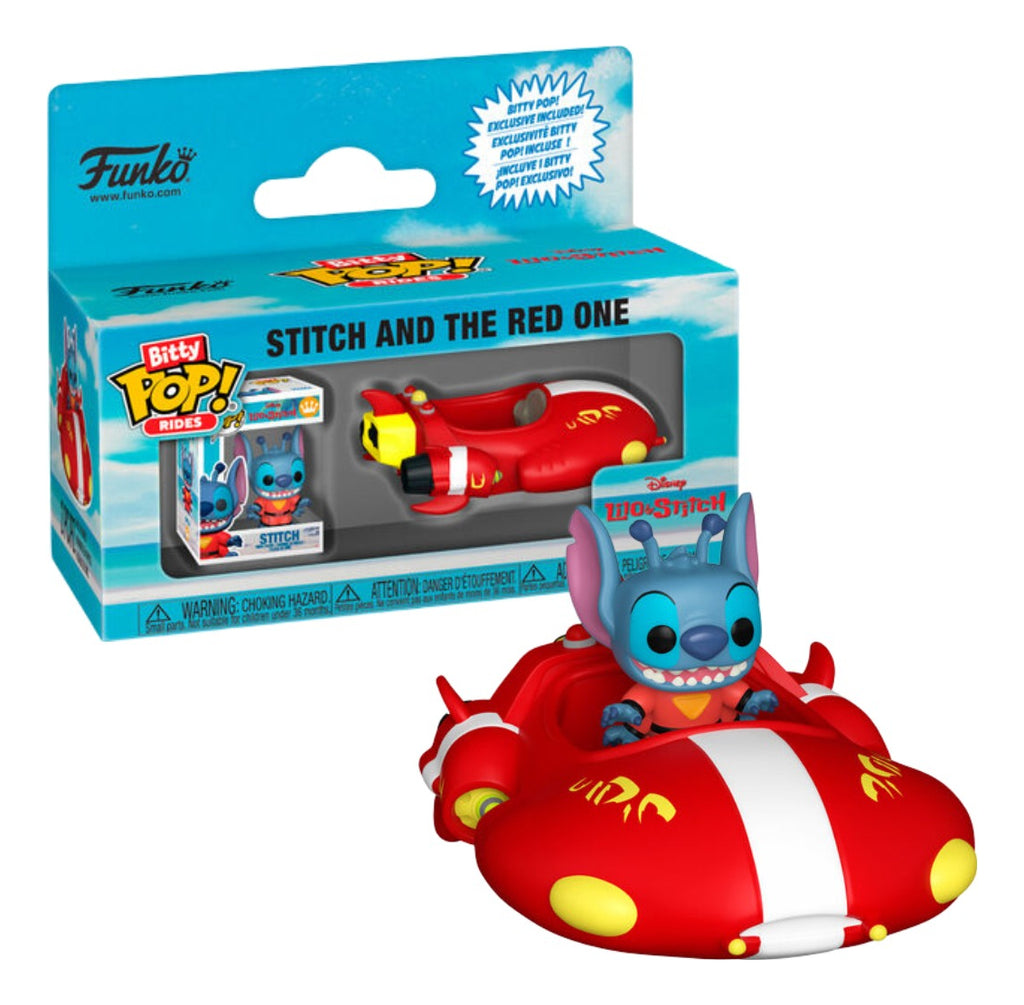 Funko Bitty Pop! Rides: Lilo Y Stitch - Rojo 1 Con Stitch