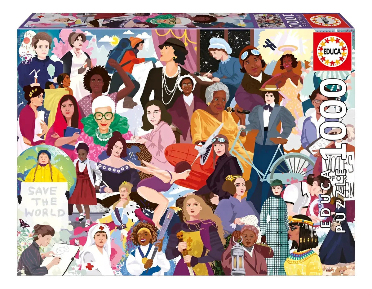 Rompecabezas Puzzle Mujeres Icónicas 1000 Pcs Educa