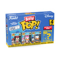 Funko Bitty Pop! Disney - Minnie Mouse (Red Dress), Daisy Duck, Donald Duck Y una Minifigura Misteriosa Sorpresa - 0.9 Inch (2.2 Cm) Coleccionable - Repisa Apilable Incluida - Idea de Regalo