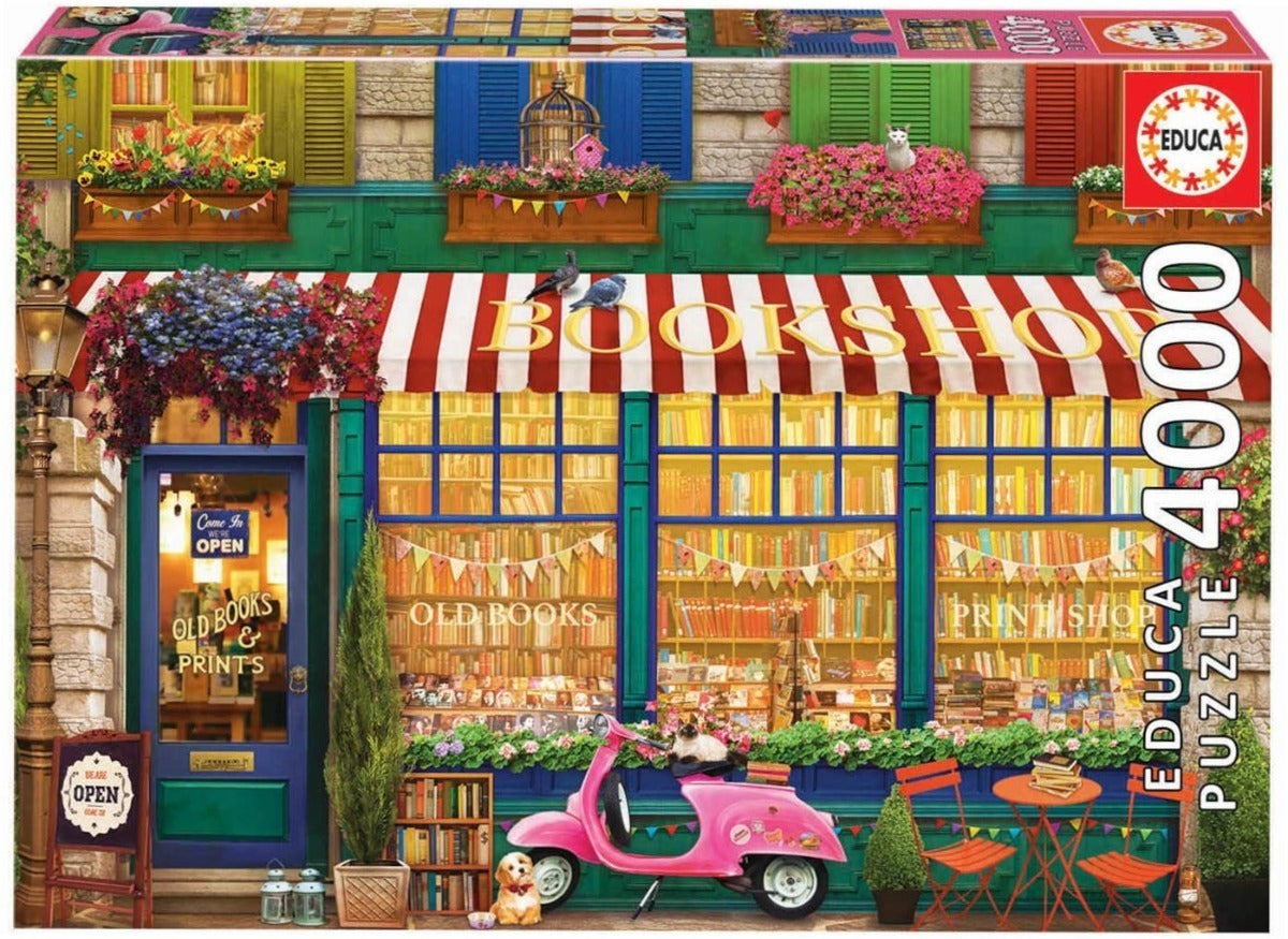 18582 Librería Vintage Vespa Rompecabezas 4000 Piezas Educa