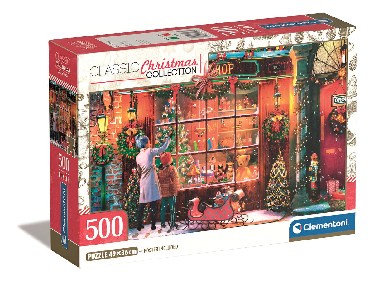 Rompecabezas Clementoni Tienda Juguetes Navidad Compact 500p