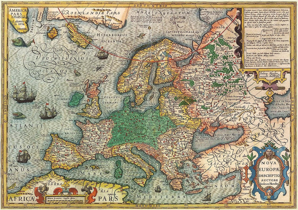 Mapa Antiguo De Europa Rompecabezas 1000 Piezas Educa