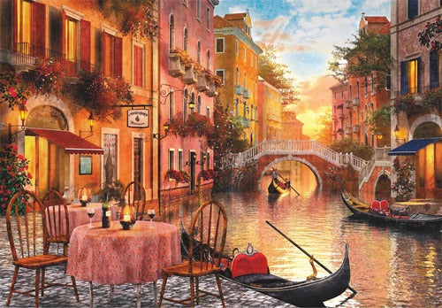 Rompecabezas Terraza Venecia 1000 Pz Clementoni Italia Canal