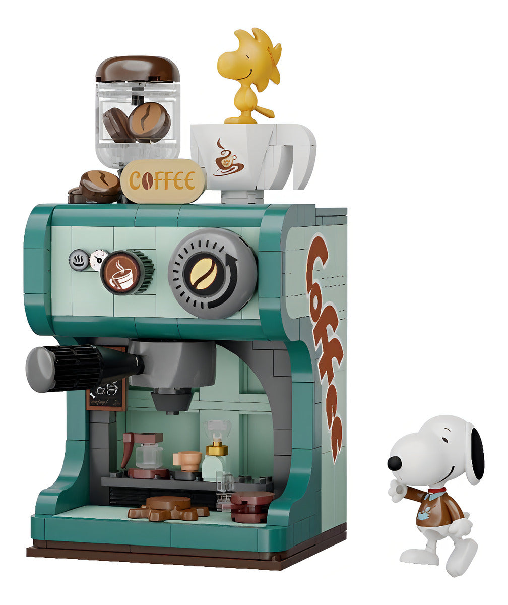 Juego De Construcción Pantasy Snoopy Retro Time Cafetera 280 Cafetera