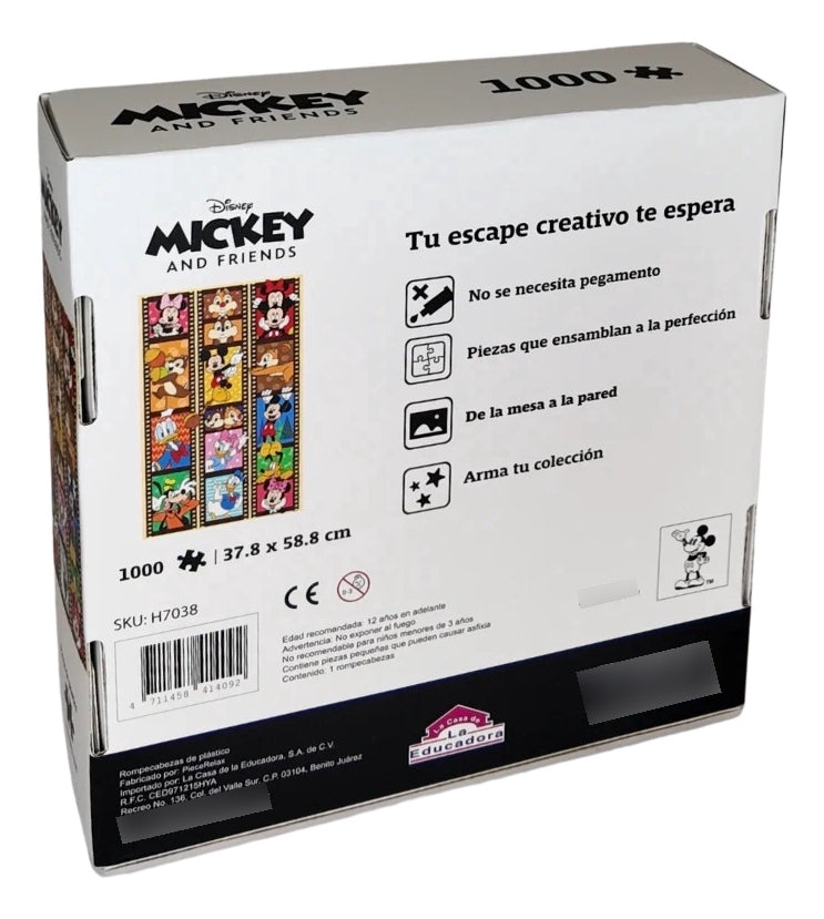 Rompecabezas Mickey Y Sus Amigos 1000 Piezas De Plástico