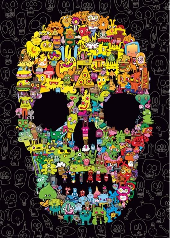 29850 Calavera De Burgerman Rompecabezas 1000 Piezas Heye