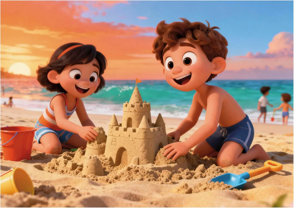 Rompecabezas Multi 4 En 1 Día En La Playa Educa 200 Piezas