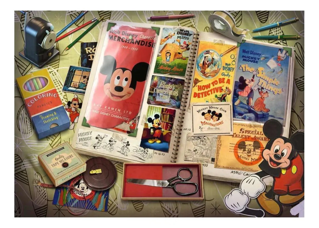 Rompecabezas Disney Collector's 1950 Mickey Moments 1000 Pzs