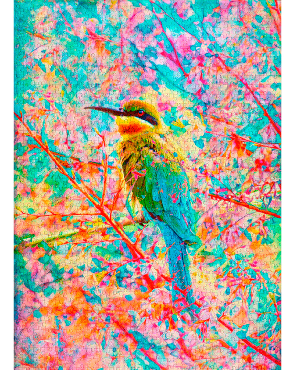 Rompecabezas Enjoy Puzzle 1000 Piezas Pájaro Feliz Cartón Animal
