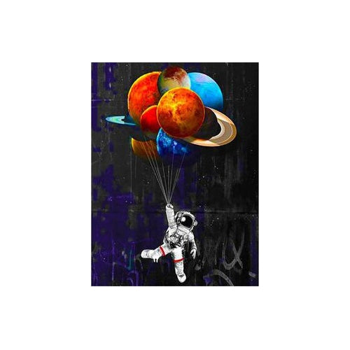 Kit Pintura Arte Diamantes Astronauta Globos Dm-66 Educar
