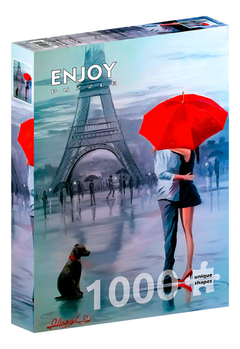 Rompecabezas Enjoy Puzzle Arte 1000 Piezas Modelo París Para Dos