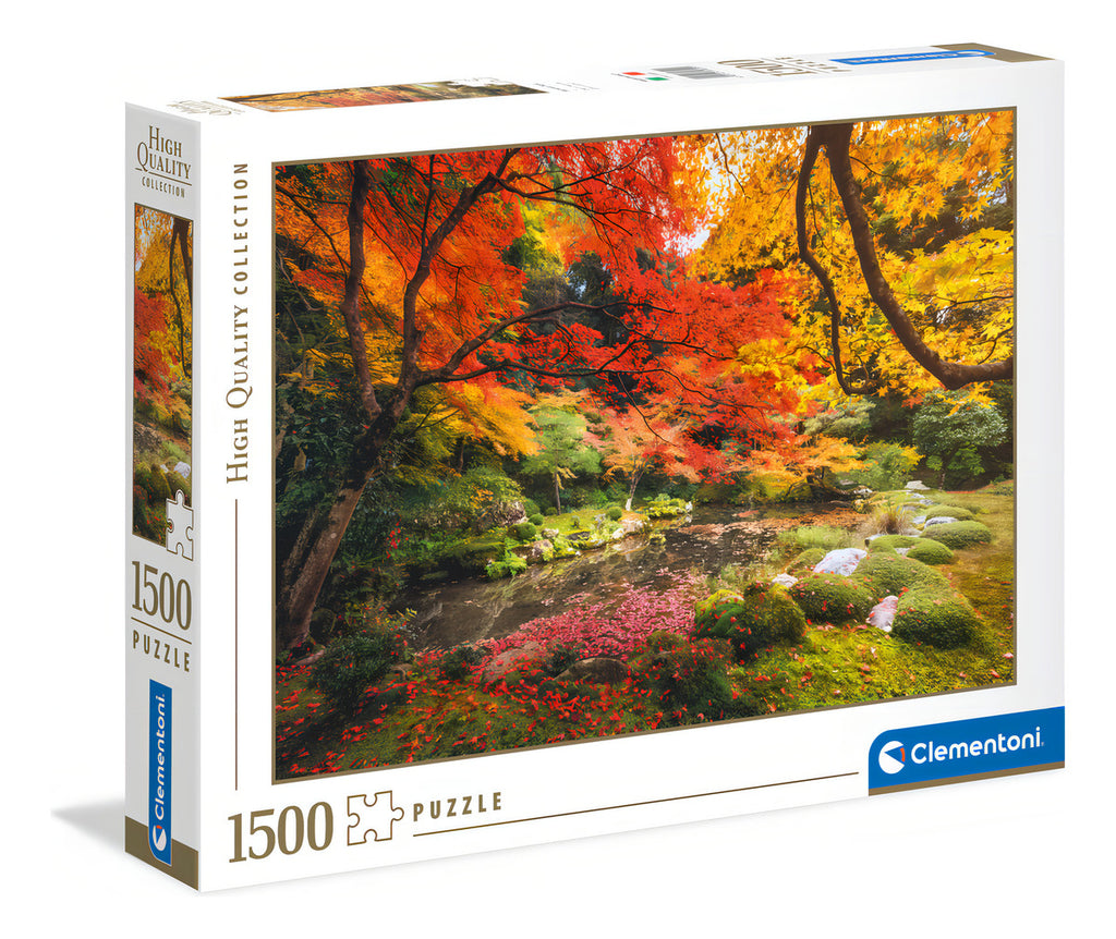 Rompecabezas Parque En Otoño Bosque Lago 1500 Pz Clementoni