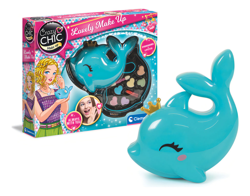 Maquillaje Infantil Cofre Delfin Lip Crazy Chic Clementoni