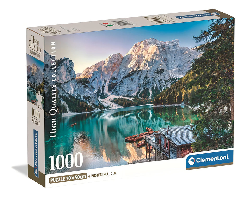 Rompecabezas 1000 Piezas Lago Braies Italia Clementoni