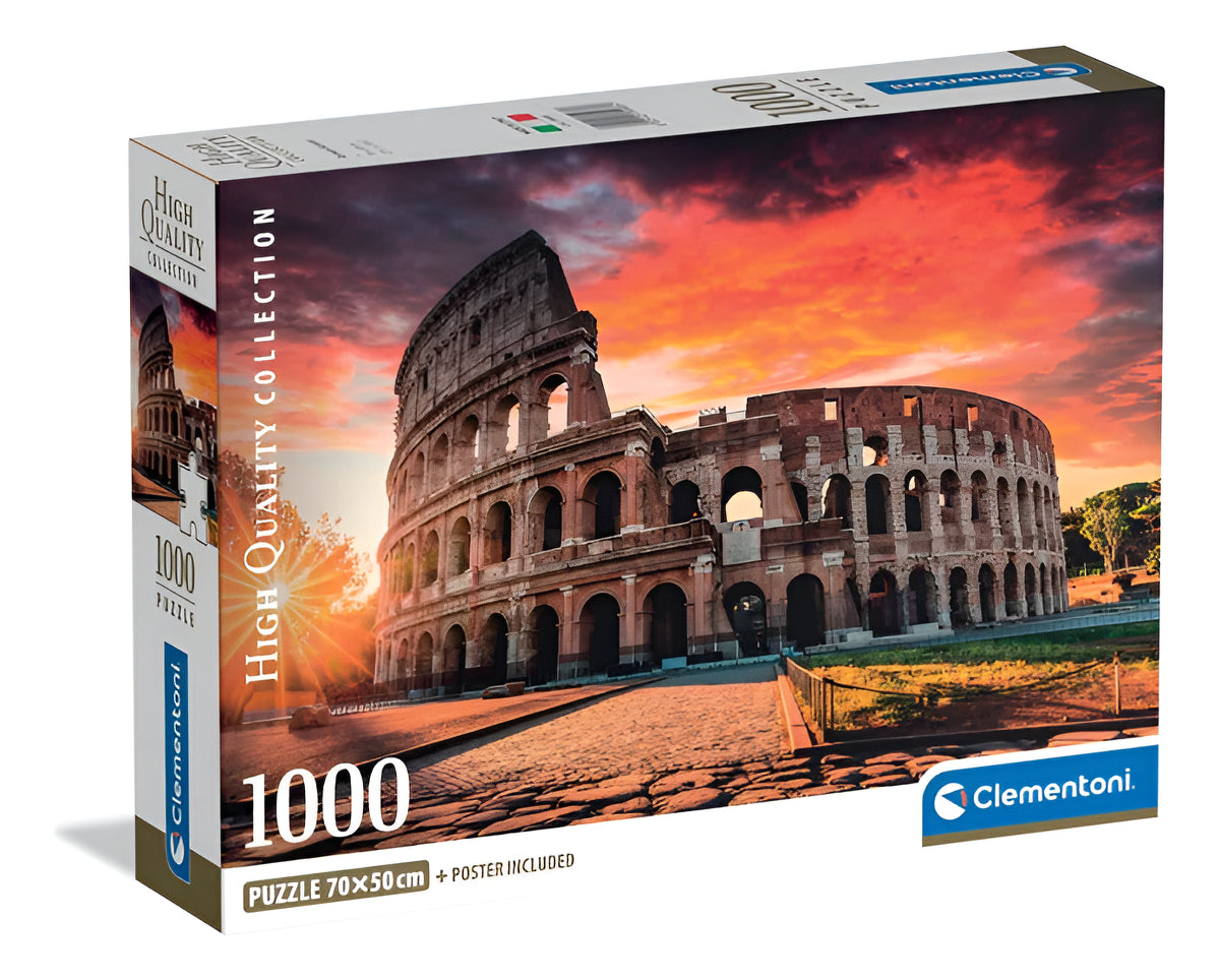 Rompecabezas Coliseo Roma 1000 Pz Clementoni Italia Historia