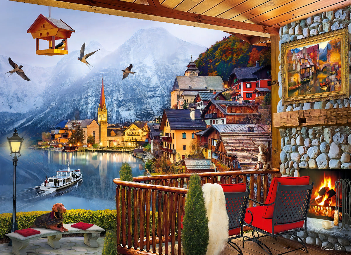 Alpes Lago Austria Hallstatt Rompecabezas 1000 Pz Clementoni