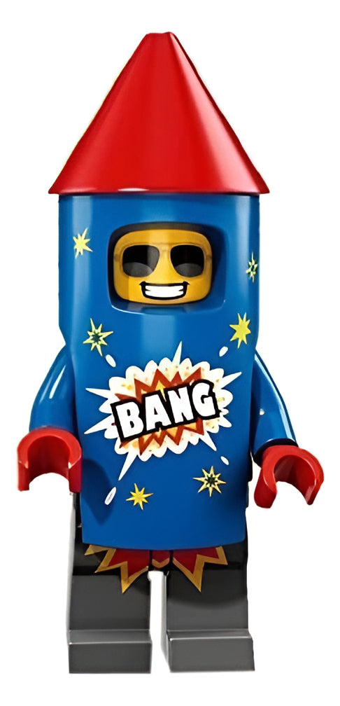 Chico Del Cohete Firework Minifigura Lego Serie 18 Original
