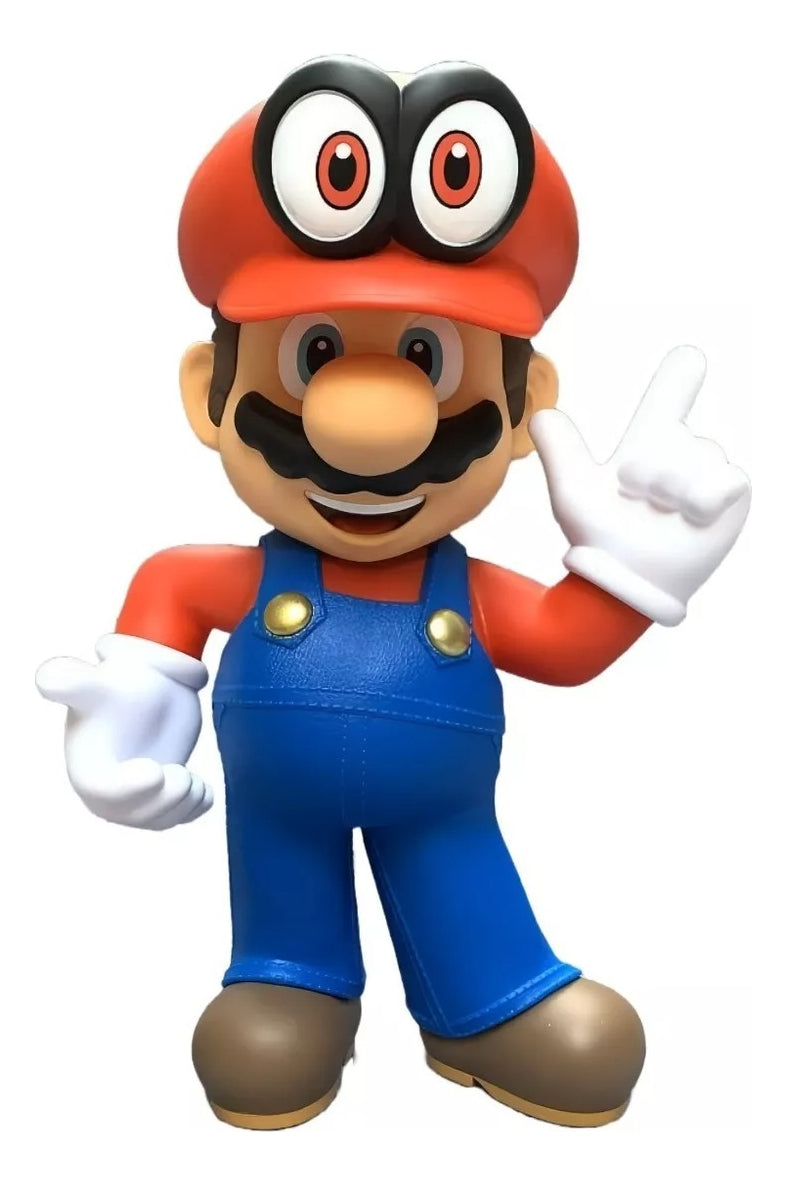 Figura Articulada Mario Bros Con Cappy De Colección