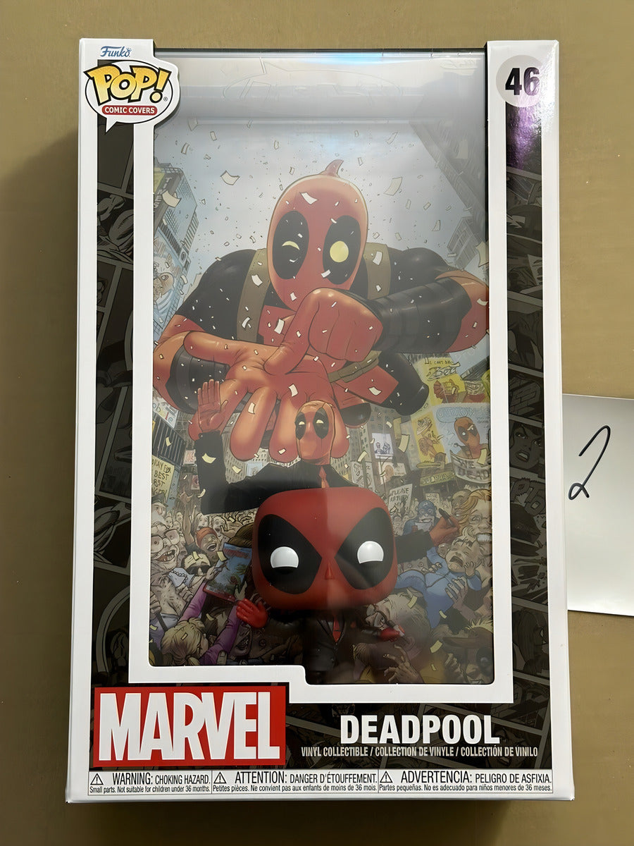 Funko Pop! Comic Cover - Deadpool 2015 In Black Suit #46