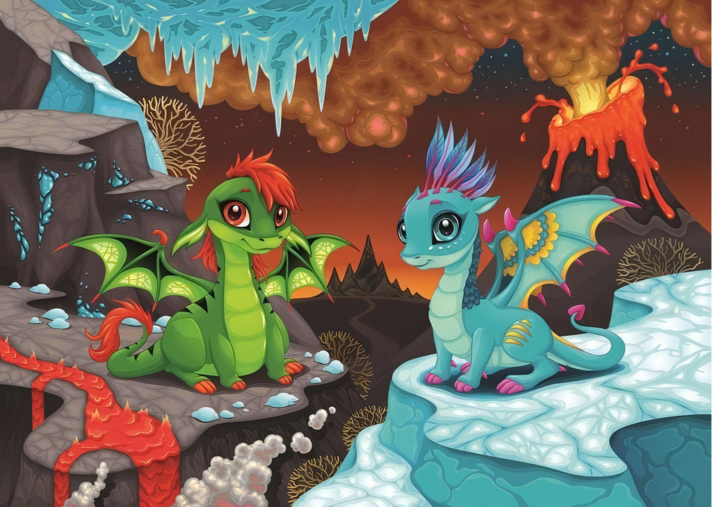 Rompecabezas Art Puzzle 100 Piezas Dinosaurios Bebés Infantil 48x34cm