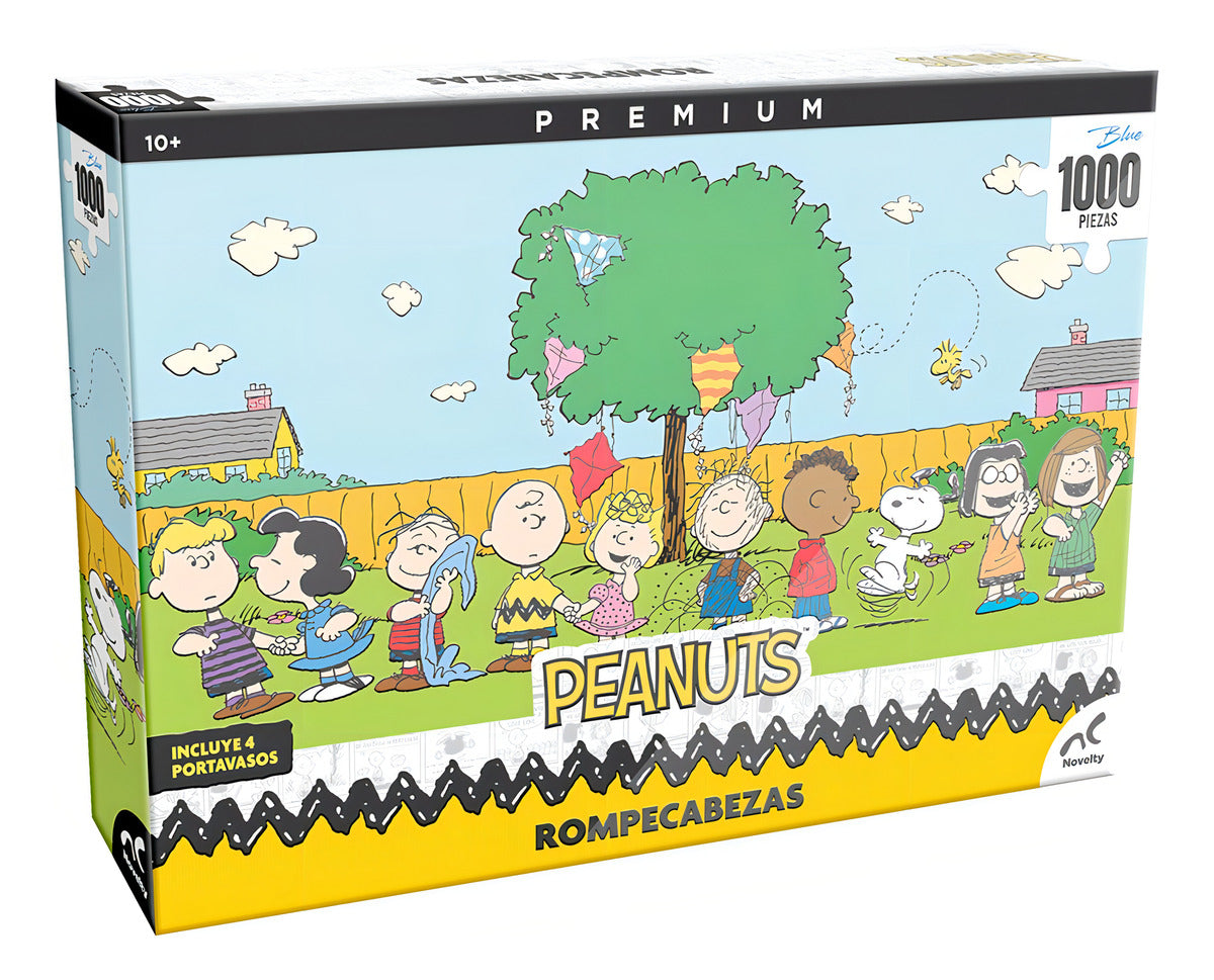 Rompecabezas Premium Peanuts Snoopy 1000 Pzs Blue Board