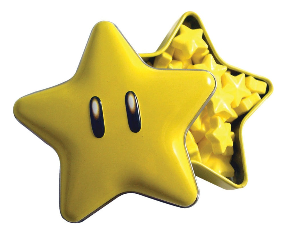 Dulces Nintendo Super Mario Star Tin Boston America 17 Gr Sabor Fresa