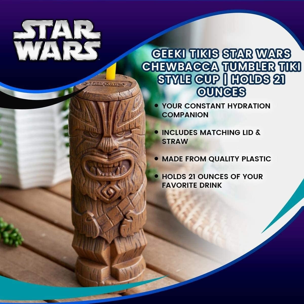 Geeki Tikis Star Wars Chewbacca Vaso Estilo Tiki