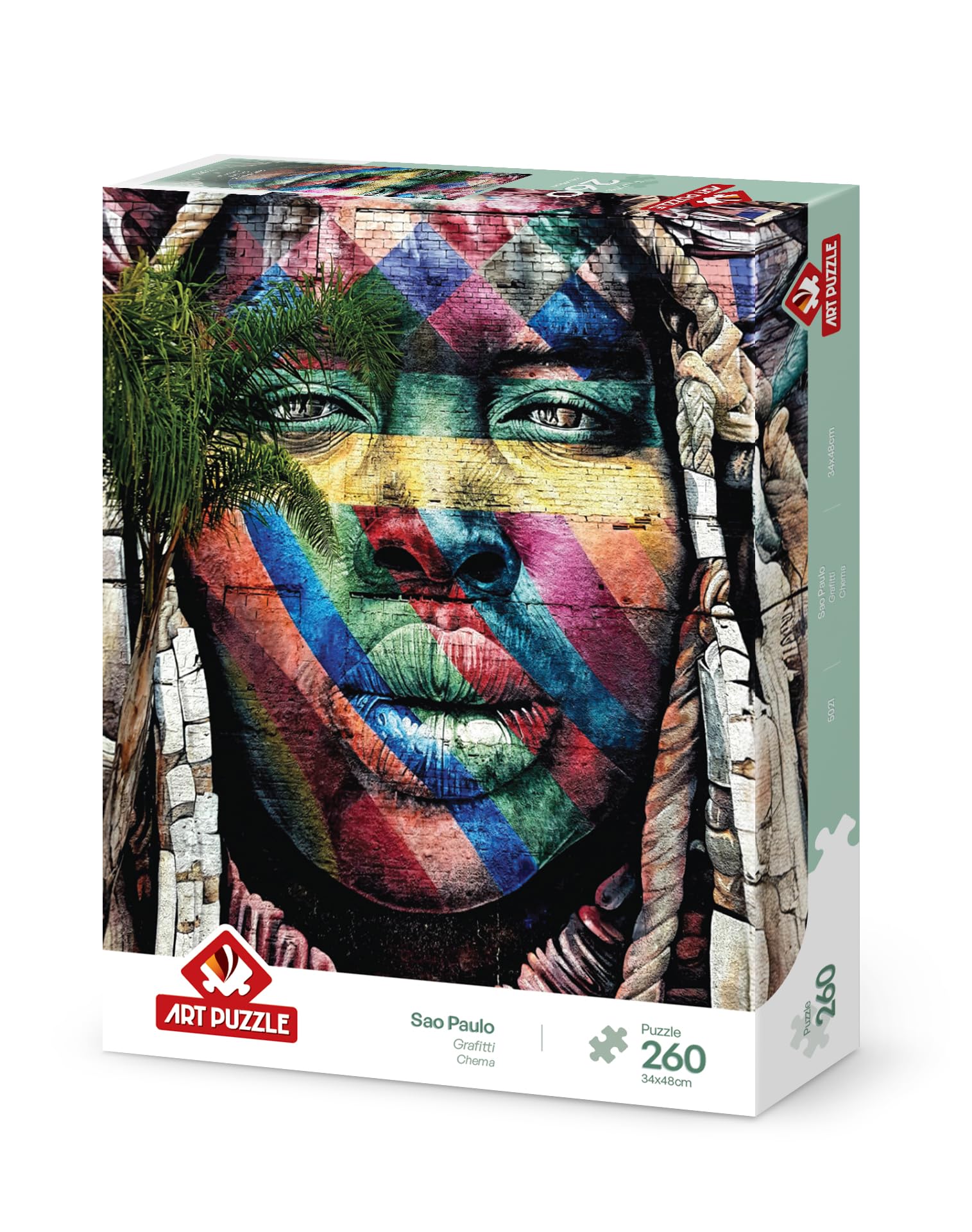 Rompecabezas de 260 Piezas: Grafitti, Sao Paulo | Rompecabezas desafiante para Adultos | Calidad Premium, Regalo Ideal para entusiastas de los Rompecabezas y diversión Familiar | Entretenimiento