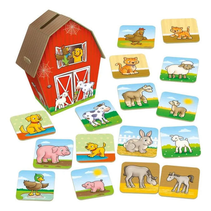 Juego Pares Animales Granja Farmyard Families Orchard Toys