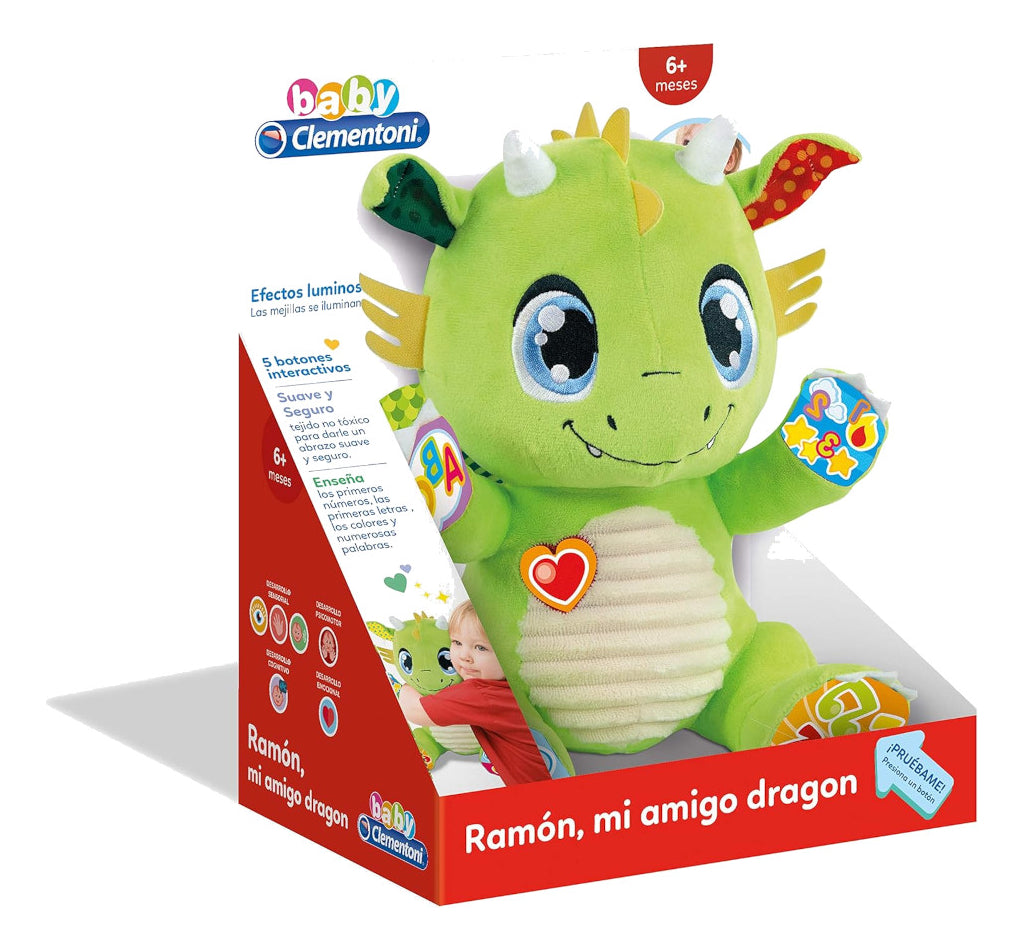 Dragon Peluche Interactivo Para Bebés Baby Clementoni