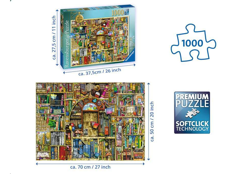 Rompecabezas Biblioteca Mágica 2 1000 Thompson Ravensburger