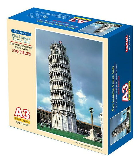 Torre Inclinada De Pisa Mini Rompecabezas 1000 Pza Tomax