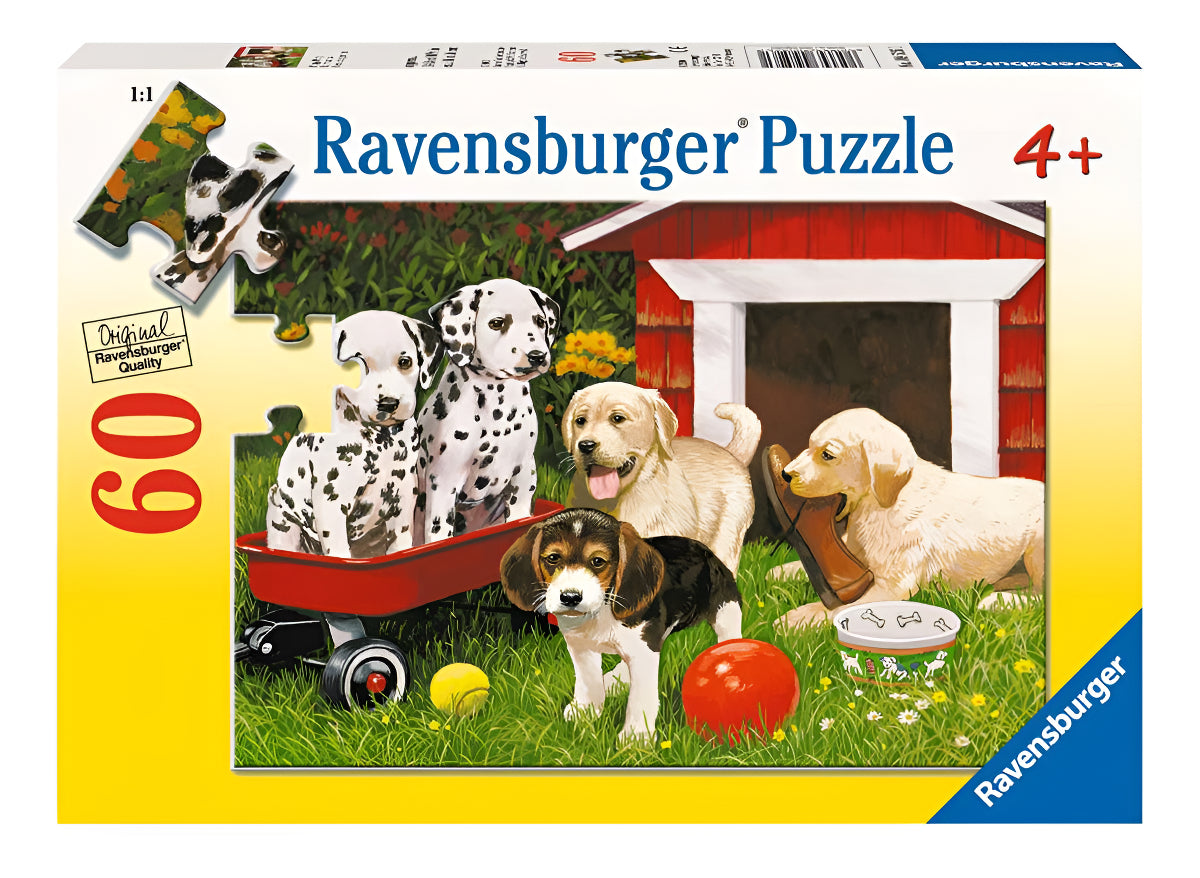 Rompecabezas Infantil Perritos Cachorros 60pz Ravensburger
