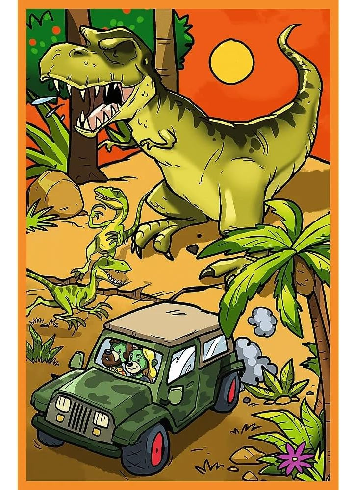 Spy Guy Mundo De Dinosaurios Rompecabezas 3 X 80 Pzs Trefl