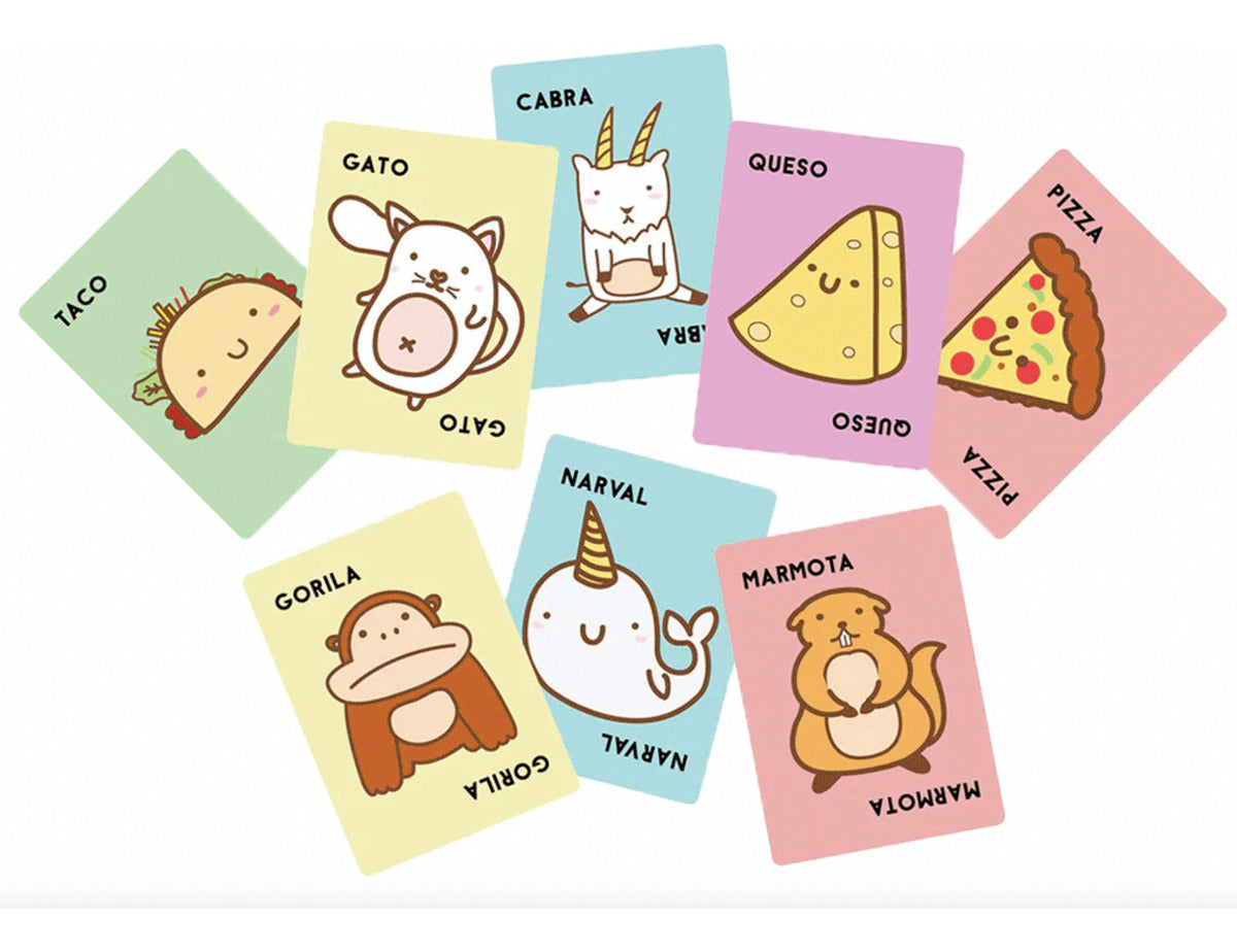 Taco, Gato, Cabra, Queso, Pizza En Español, Blue Orange