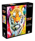 Rompecabezas Tigre Safari Vibrante Metal Ki Puzzles 1000 Pzs