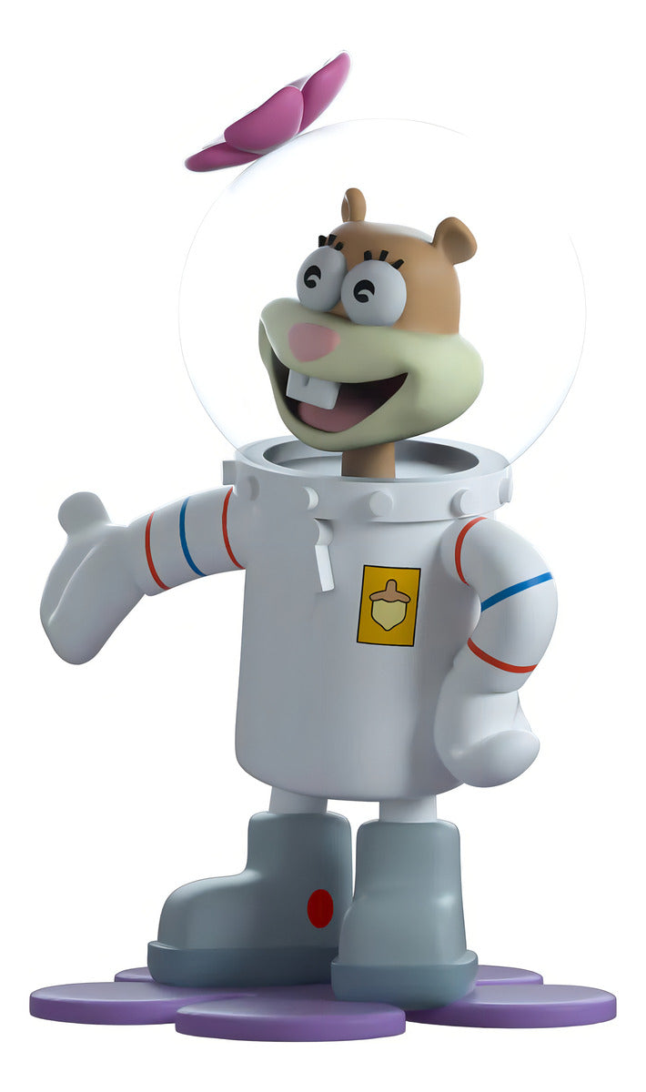 Figura De Colección Arenita Mejillas 17 Youtooz Bob Esponja 4.7 Pulgadas Vinilo