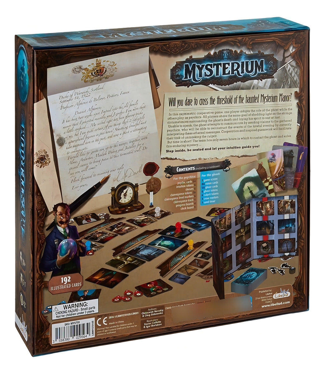 Mysterium Juego De Mesa Original Mansión Encantada Asmodee En Español Para 2 A 7 Jugadores Con Cartas E Ilustraciones Misteriosas