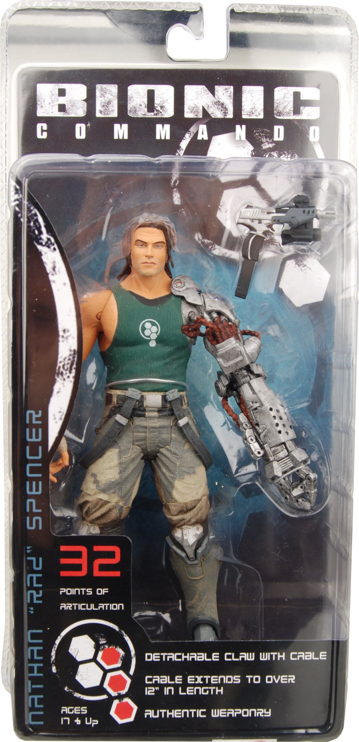 NECA Bionic Commando Figura de acción de 7 Pulgadas