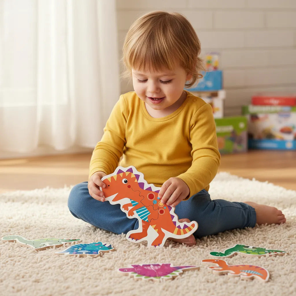Rompecabezas Progresivo Baby Puzzles Dinosaurios 21 Pz Educa