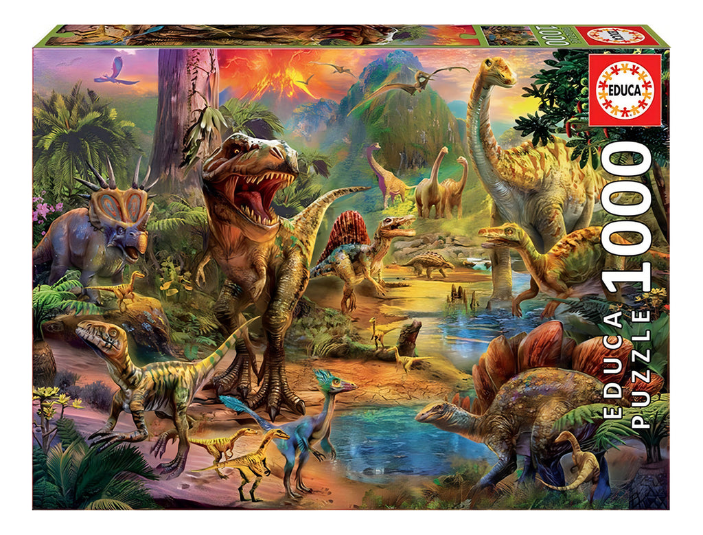 Rompecabezas Tierra De Dinosaurios T Rex 1000 Pz Educa