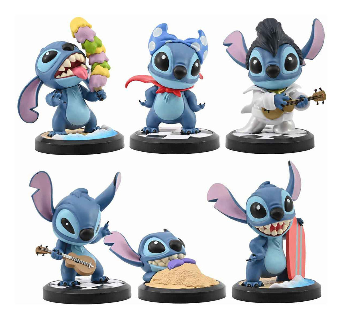 Muñeca Stitch Surfista Coleccionable Yume Disney Héroe 8cm