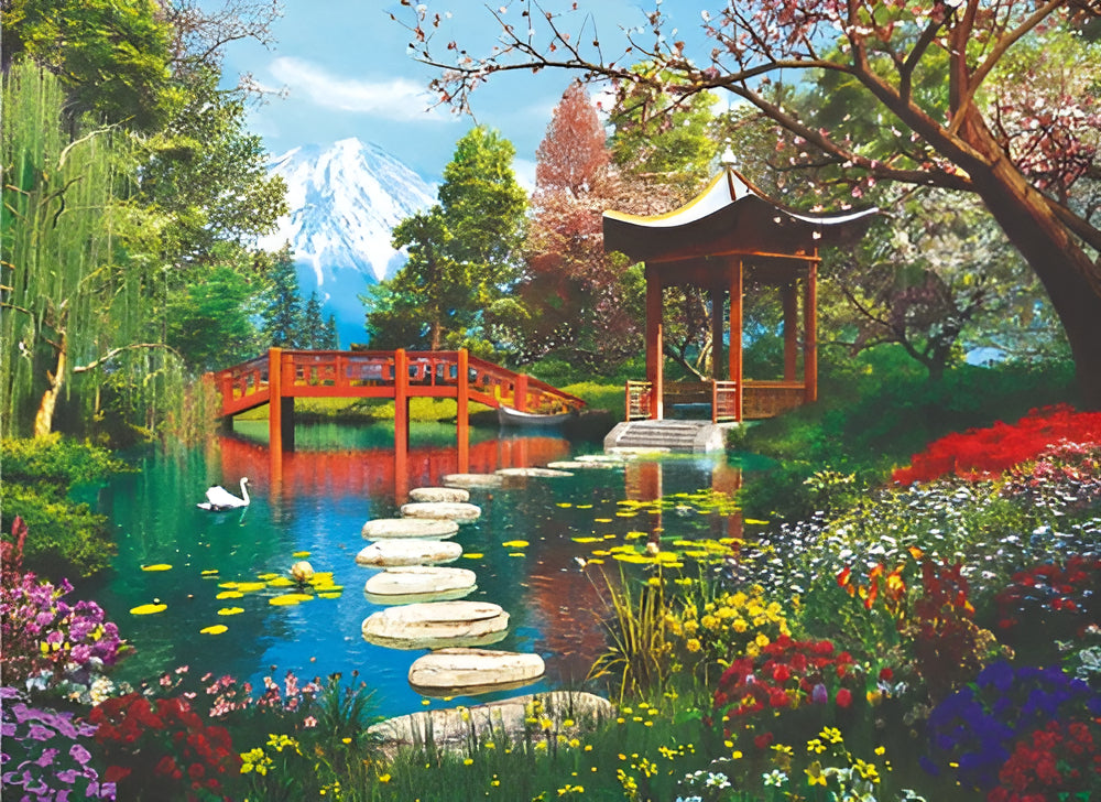 Monte Fuji Jardin Japones Rompecabezas 1000 Pz Clementoni