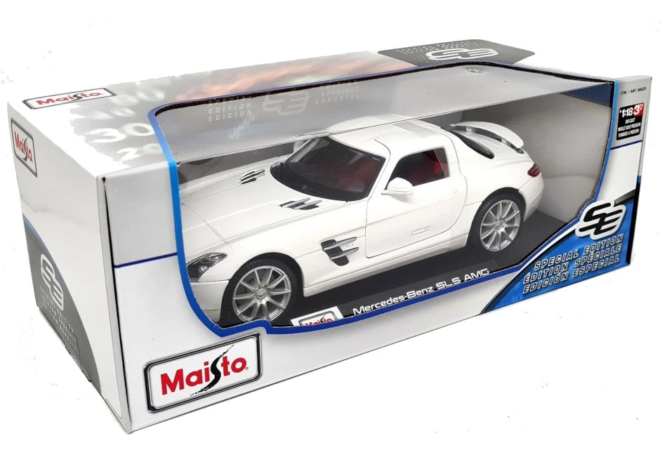 Auto De Colección Mercedes-benz Sls - Amg Blanco Maisto 1:18