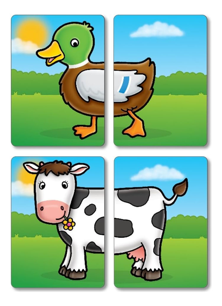 Rompecabezas Farmyard Heads & Tails Granja Orchard Toys