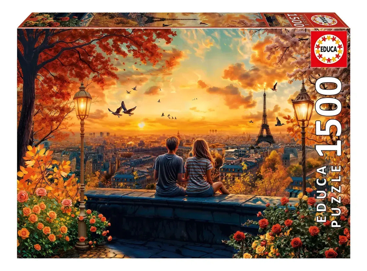 Rompecabezas Puzzle Enamorados En París 1500 Pcs Educa