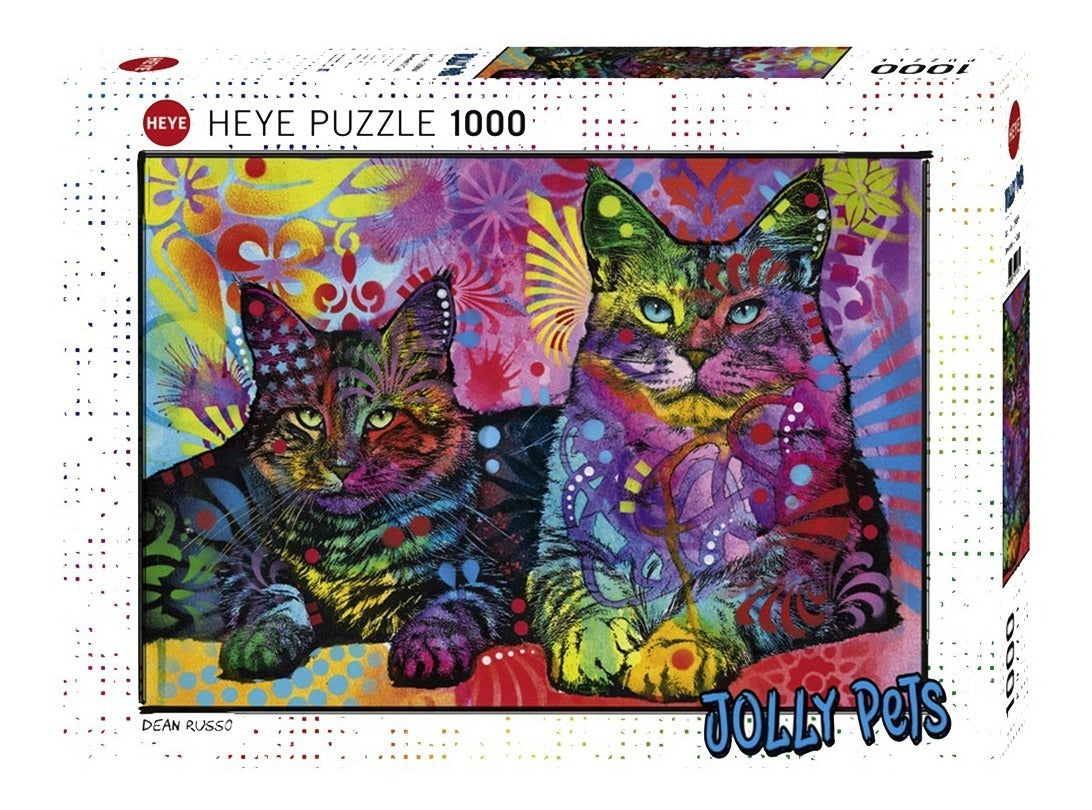 Rompecabezas Heye Dean Russo - 2 Gatos De 1000 Piezas 14+